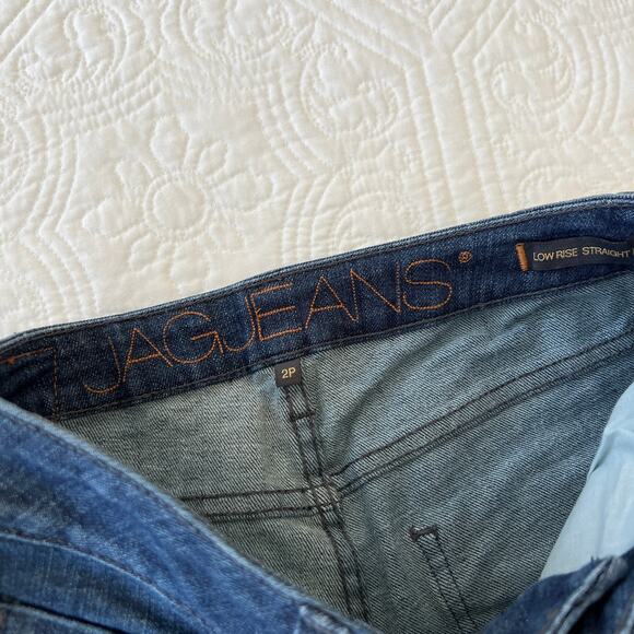 Jag Jeans Low Rise Straight Leg Denim 2 Petite Stretch - Picture 6 of 7